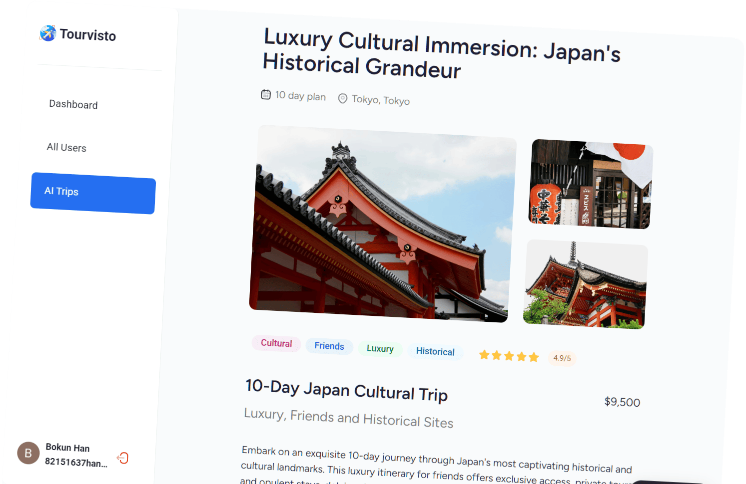 Tourvisto - Travel Agency Platform